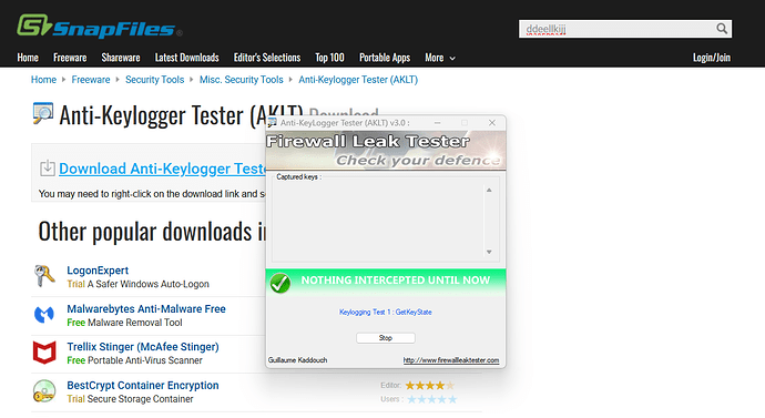 Microsoft Edge - AKLT+ Keyscrambler